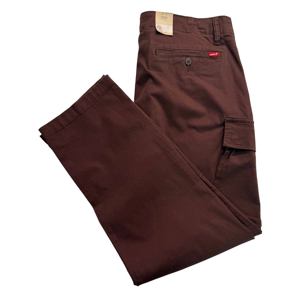 Levis XX Cargo Taper Stretch Pants Mens 34x30 Brown Utility Chino